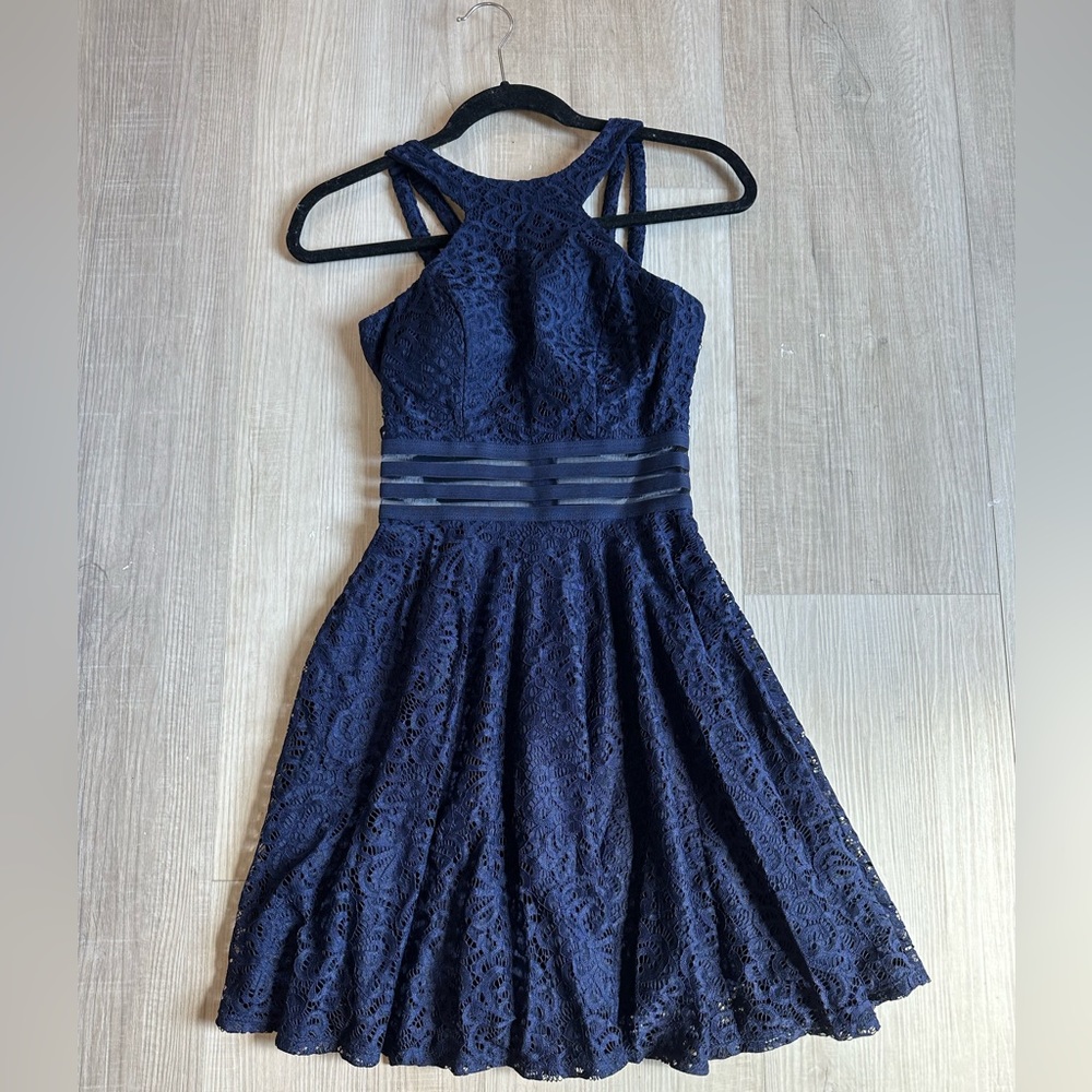 Navy mini dress size 0